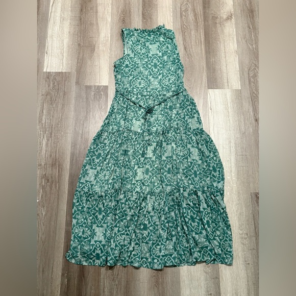 Calvin Klein Collection Teal Patterned Maxi Dress - Picture 4 of 5